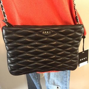 DKNY Leather Crossbody NWT